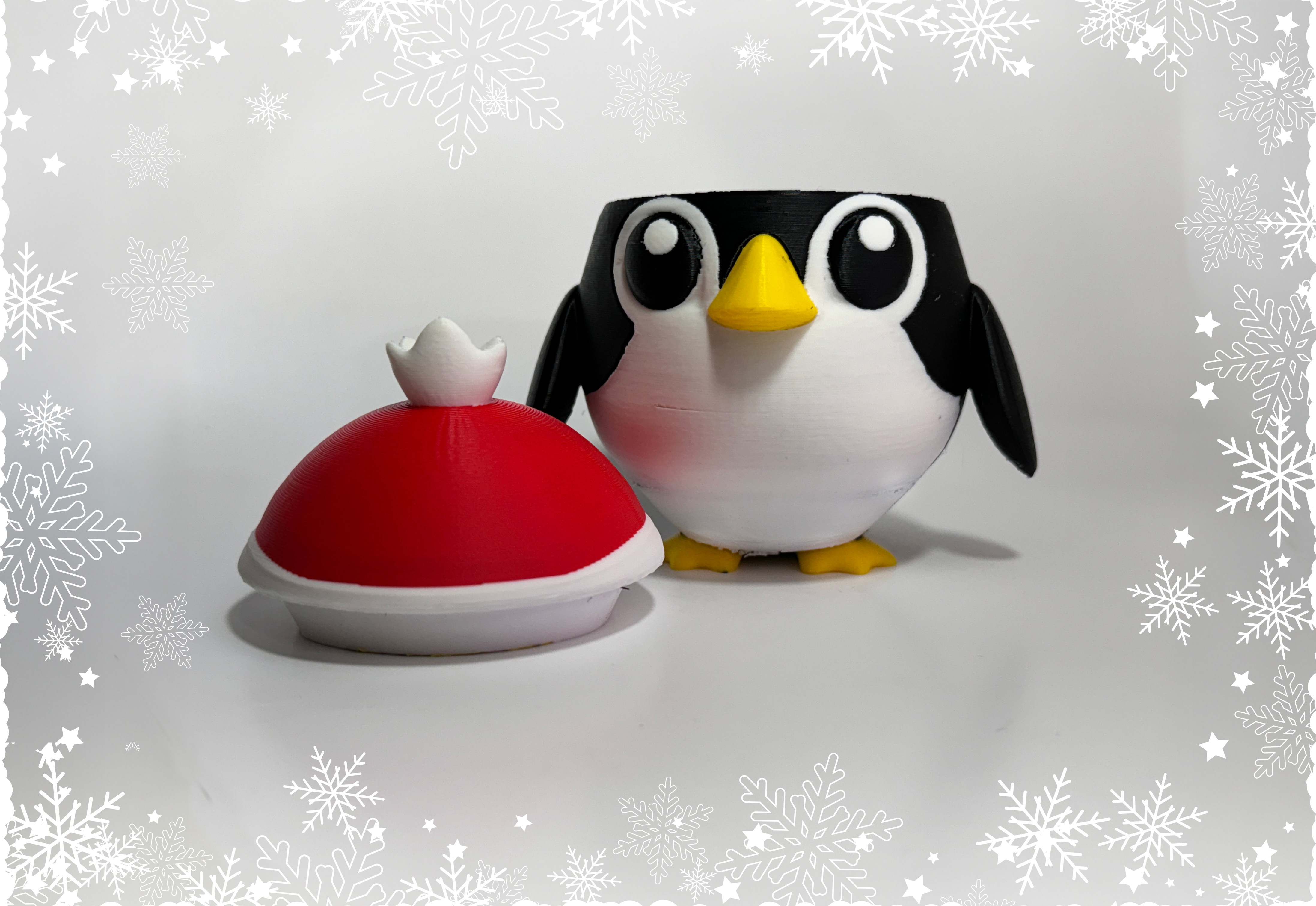 Penguin container by Teal Cat Creative